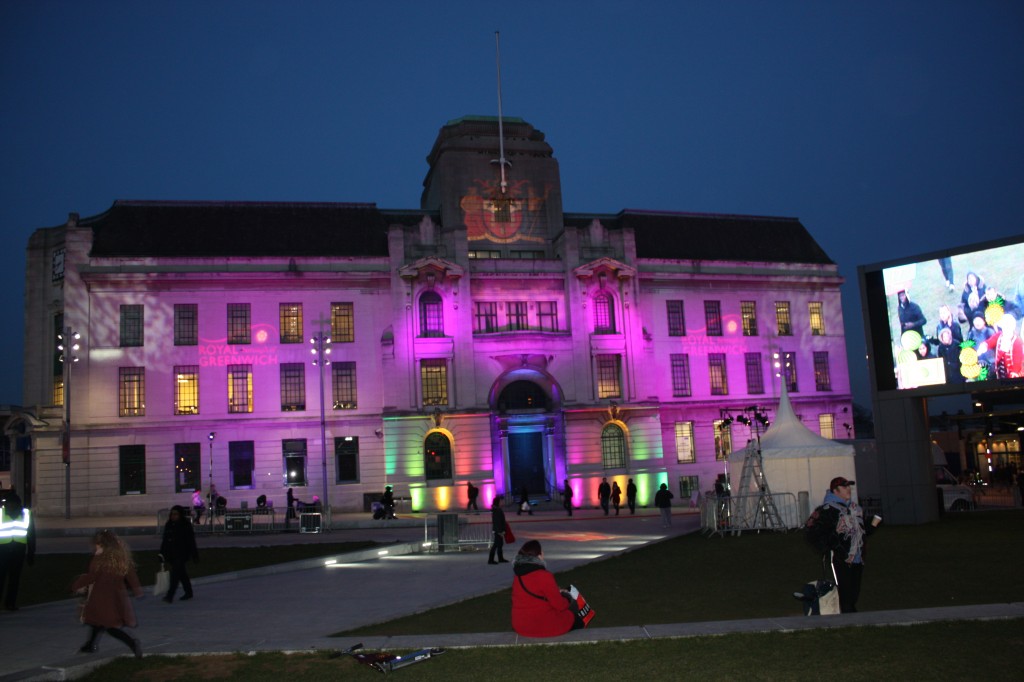 Equitable House lit up for Royal Greenwich