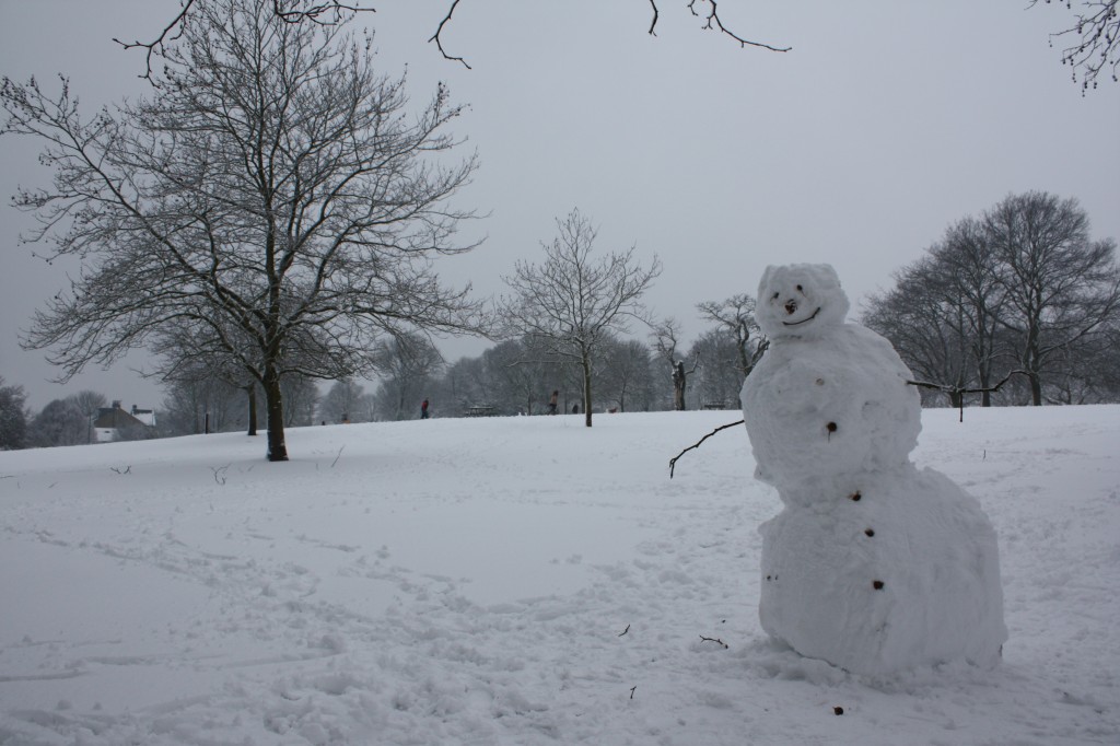 Snowman in Eaglesfield Park