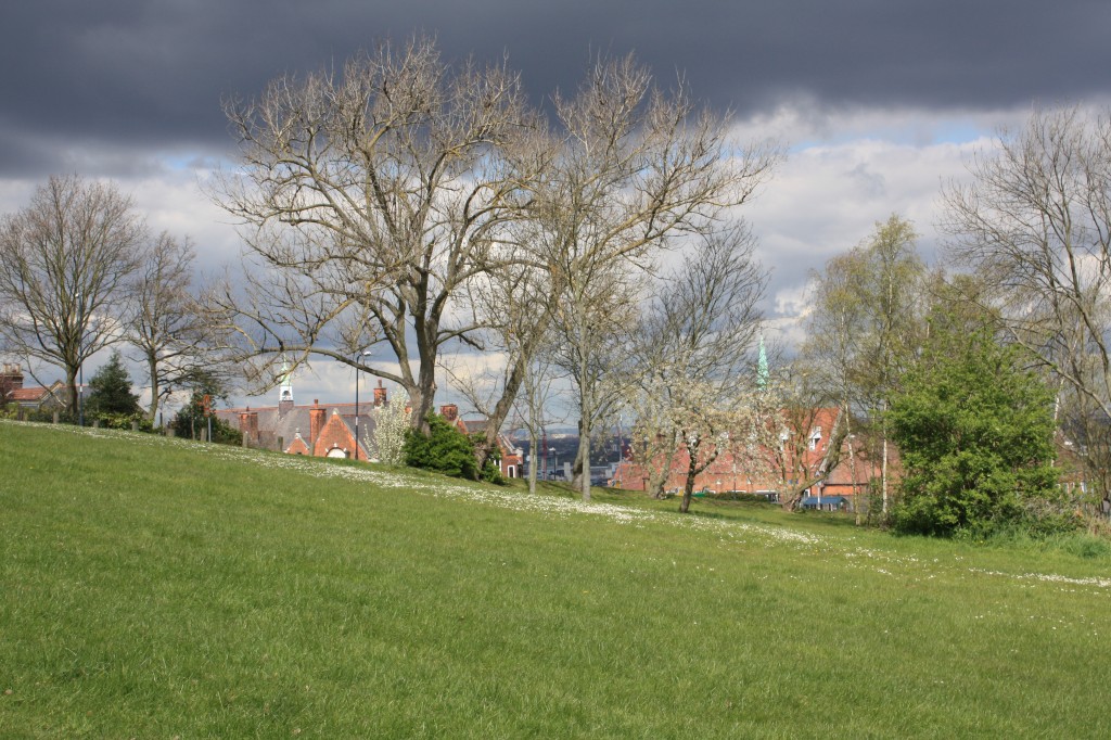 Shrewsbury Park looking towards Plumcroft Primary School