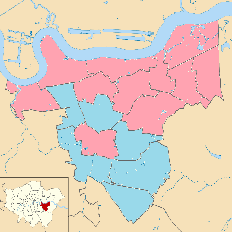 2008 London-wide Assembly Member Elections Greenwich Ward Map