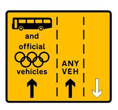 Olympic Route Network sign