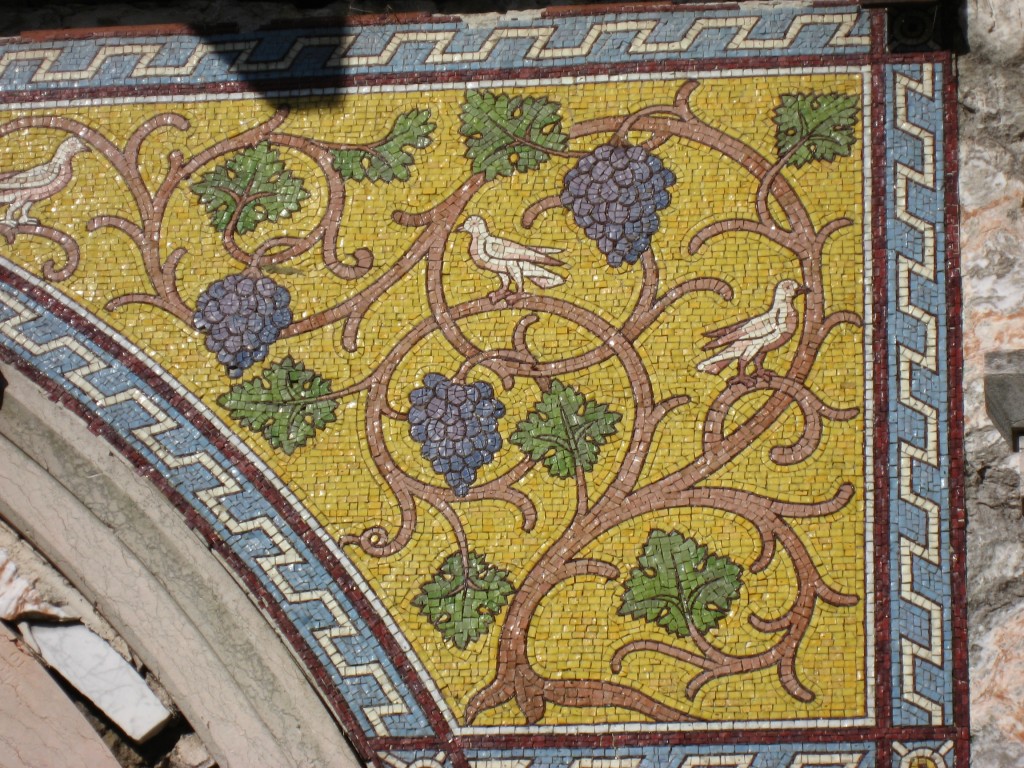 Vine mosaic in St George's Garrison Church