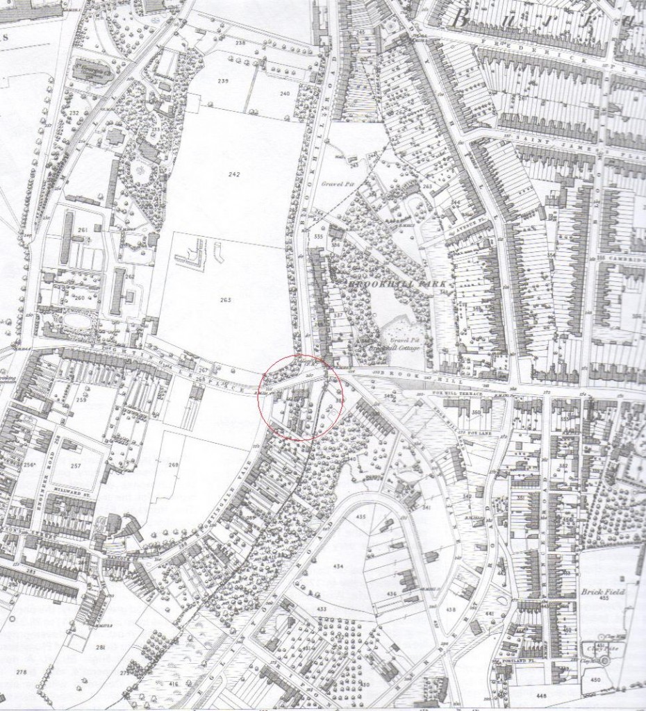 Snippet from 1866 Ordnance Survey Map of Woolwich