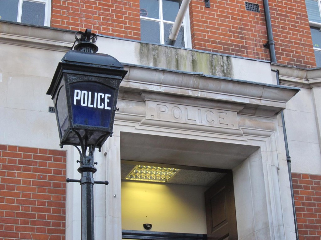 The Blue Lamp at Woolwich Police Station