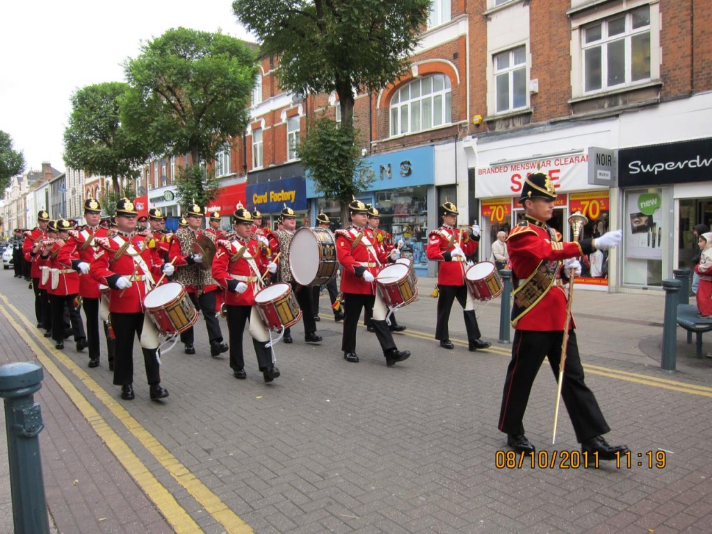 2nd Battalion of the Princess of Wales’ Royal Regiment march through Woolwich