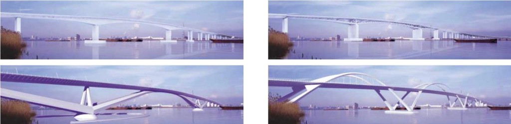 Artists impressions of bridge from TfL's The Thames Gateway Bridge A new bridge for East London