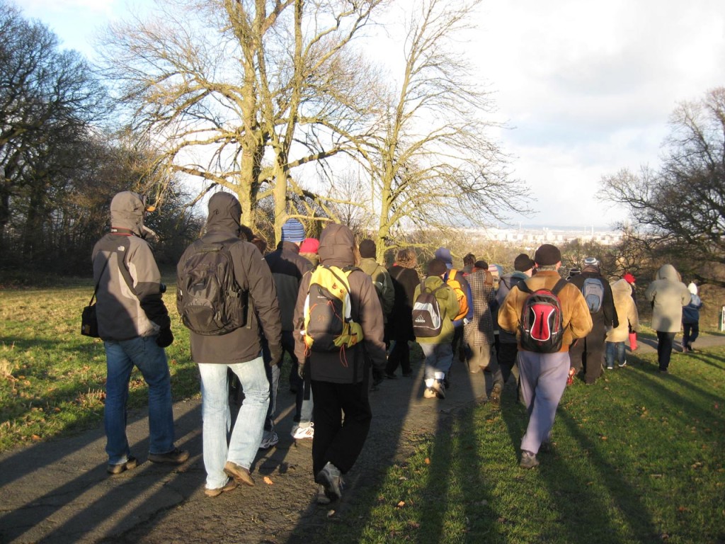 Ian's photo taken in Shrewsbury Park when he led the walk in 2009