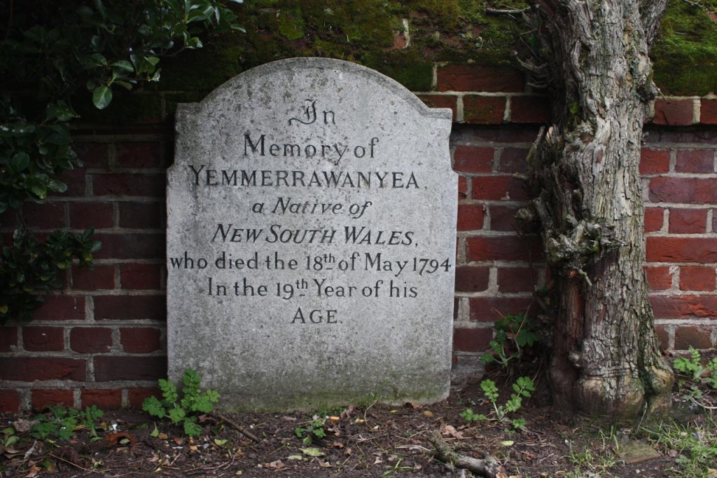 Grave of Yemerrawanyea at St John the Baptist