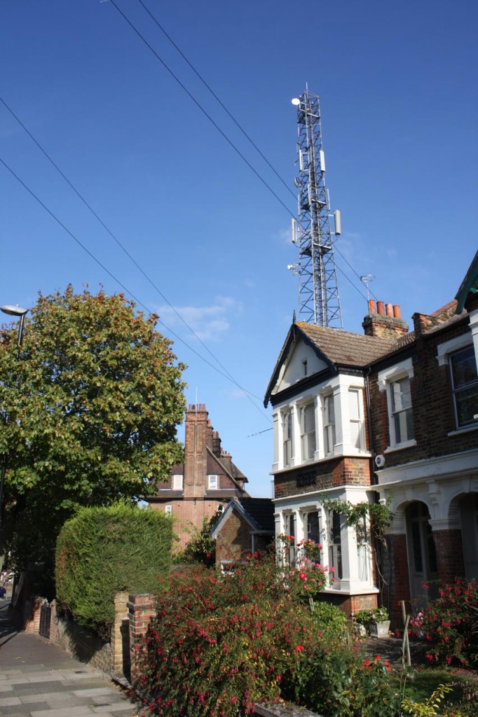 Shooters Hill Fire Station Mast from Eaglesfield Road