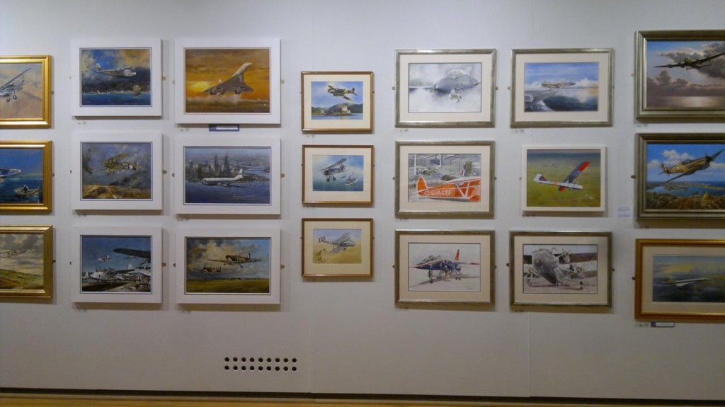 Colin's three watercolours at the Aviation Paintings of the Year exhibition