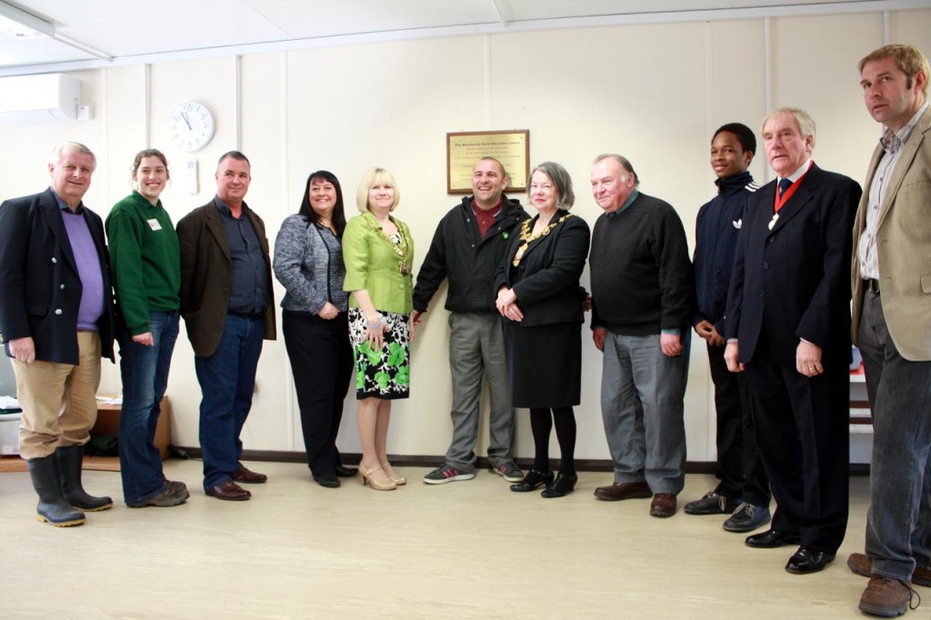 The opening of Woodlands Farm's new education centre by Chris Collins