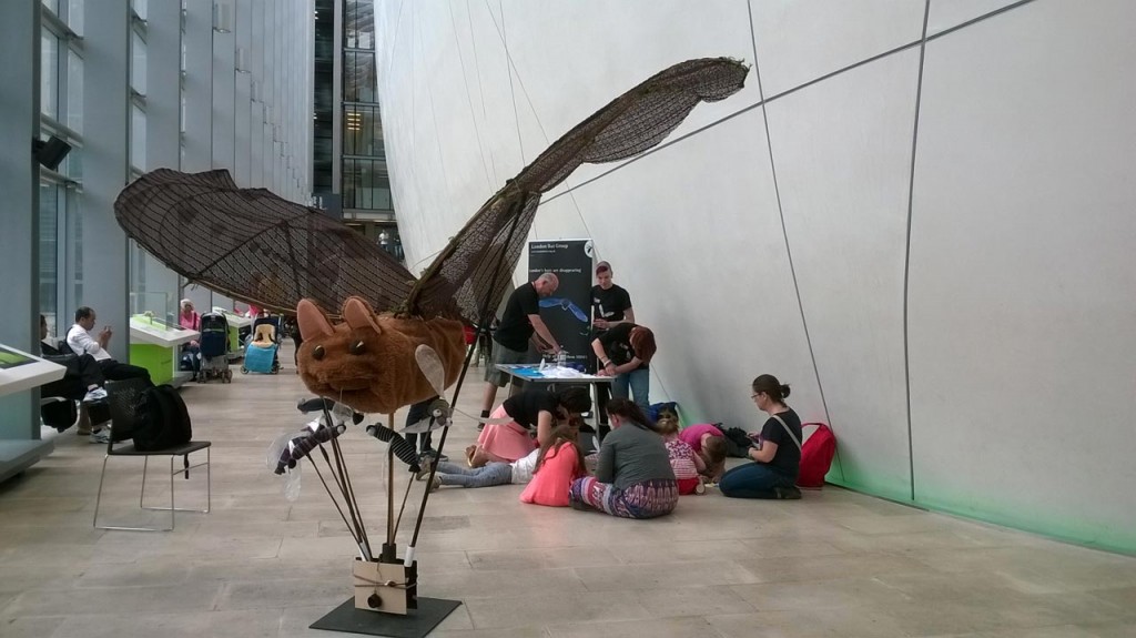 Biggles the giant Pipistrelle at Bat Fest at the Natural History Museum