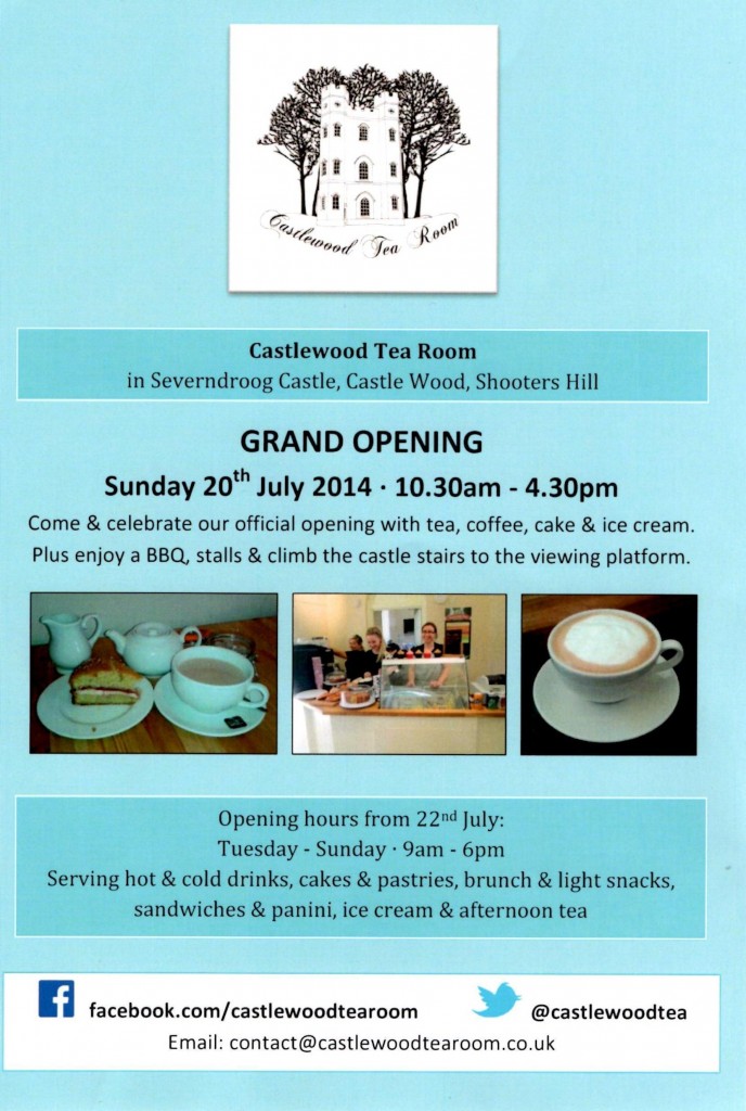 Castlewood Tea Room Leaflet