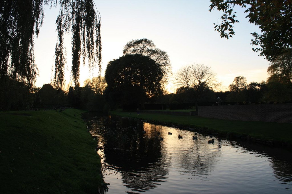 The River Cray at Hall Place