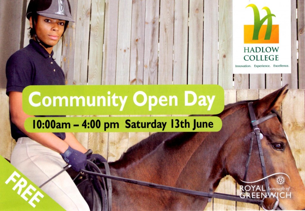 Equestrian Centre Community open day leaflet