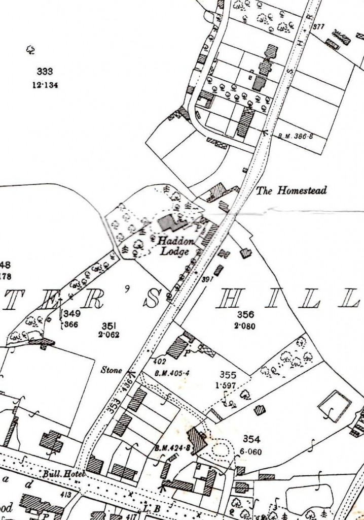 Snippet from Alan Godfrey’s 1894 Ordnance Survey Map of Shooters Hill