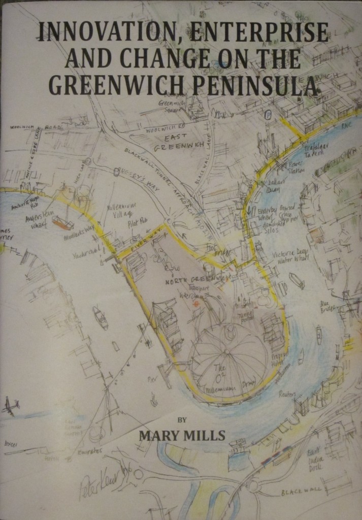 The cover of Mary Mills' Greenwich Peninsula history book
