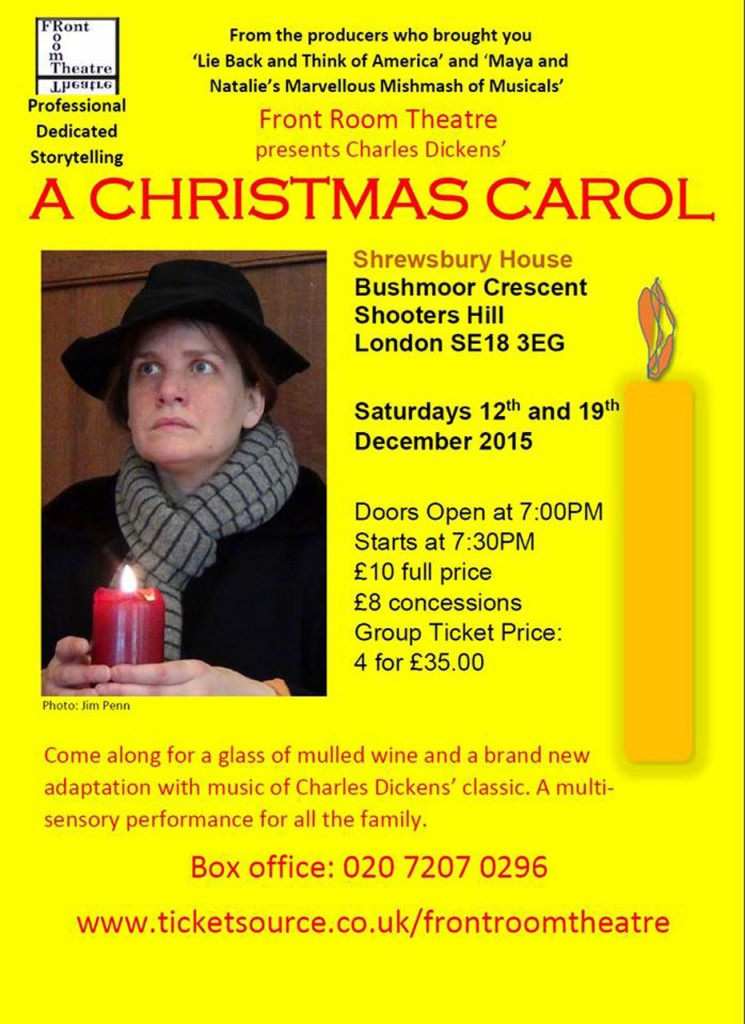 Front Room Theatre A Christm,as Carol flyer