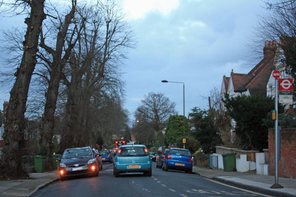 Traffic in Shrewsbury Lane