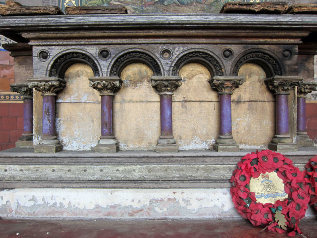 Detail of the altar at St George's