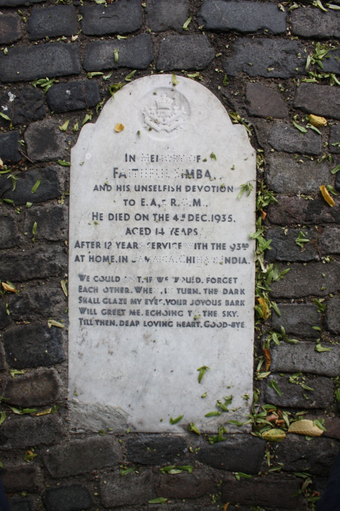 Memorial to Simba at the Pet Cemetery