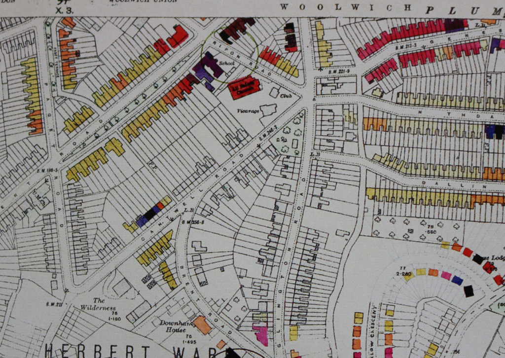 Snippet from LCC bomb damage map