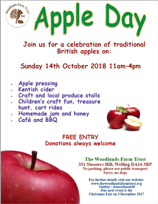 Apple Day and other October Events at Woodlands Farm a spark in your