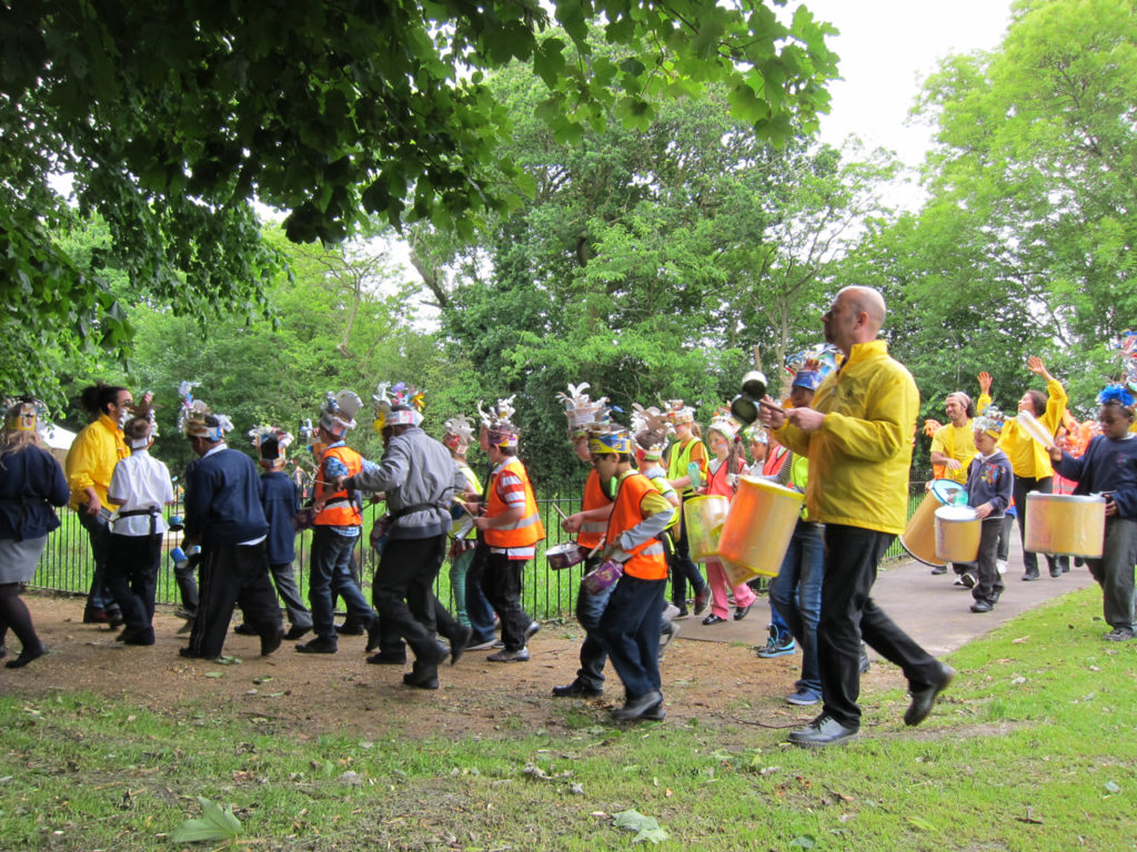 The grand opening of Eaglesfield Park Lilly Pond on 15th June 2012