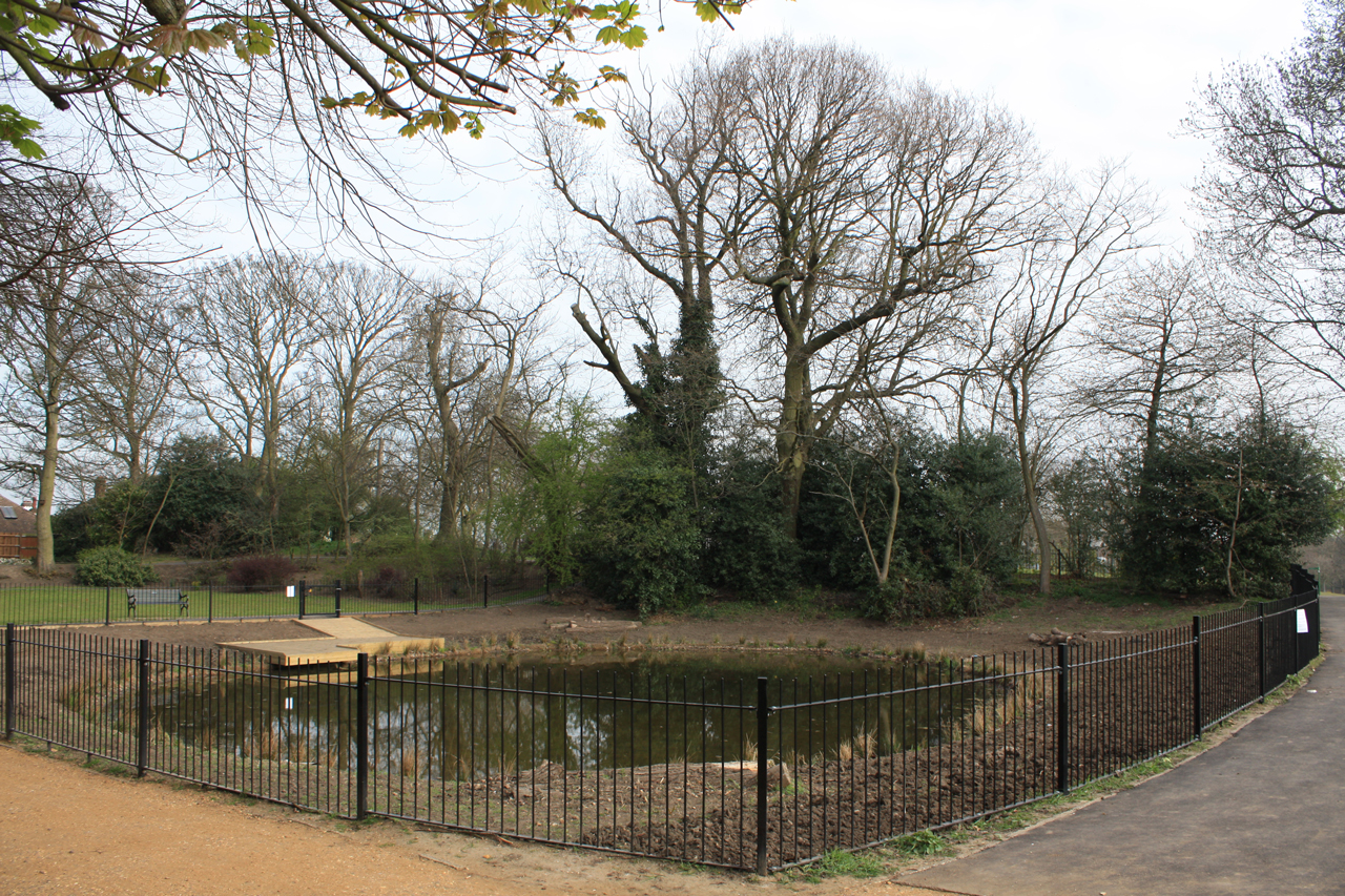 Eaglesfield Park Lilly Pond at the start of April 2012