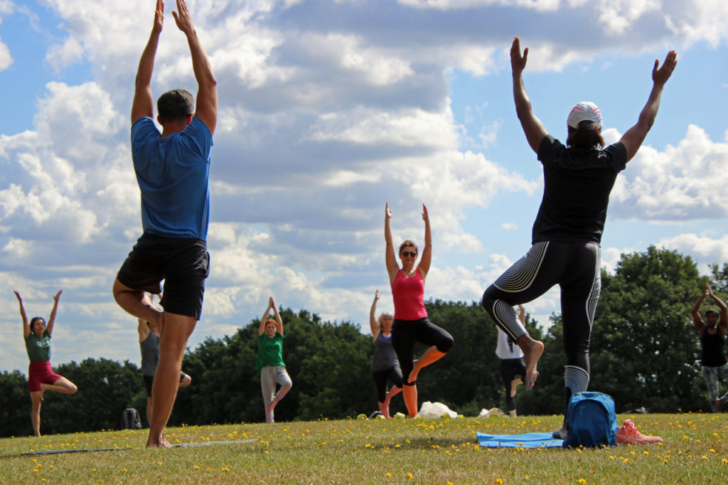 101 Sun Salutations for Greenpeace at Shrewsbury Park