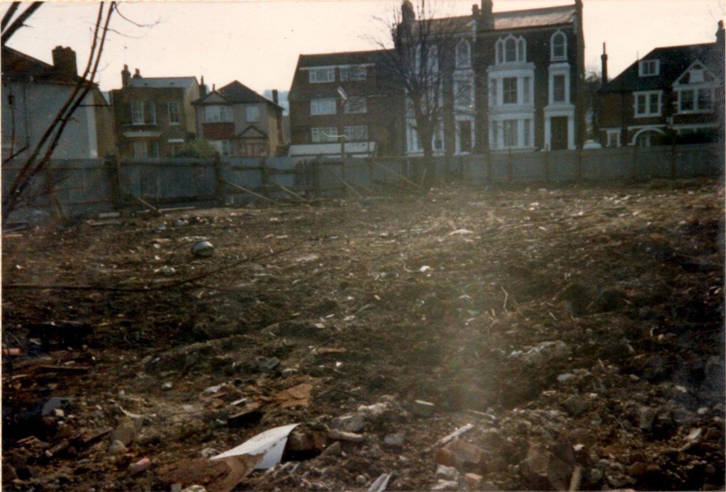 The Llanover Road plot at the start of the project